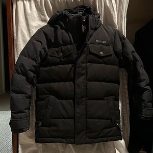 Marmot Boys Black Puffer Coat, Size S